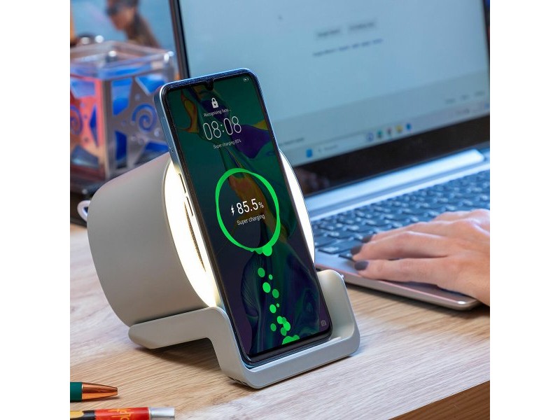 Високоговорител Безжично Зарядно с LED Souwis InnovaGoods