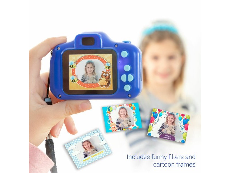 Акумулаторен Цифров Фотоапарат за Деца с Игри Kiddak InnovaGoods