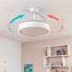 Вентилатор за Таван с LED Светлина и 4 Прибиращи се Перки InnovaGoods 80 W Ø49-104 cm Сребрист (След ремонт A)