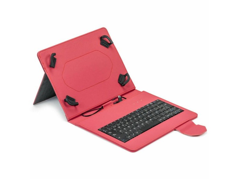 Калъф за iPad и клавиатура Maillon Technologique MTKEYUSBRED Черен Червен Испанска Qwerty