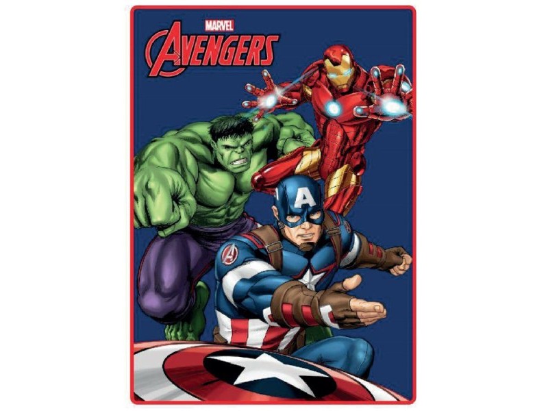 Одеяло The Avengers Super heroes 100 x 140 cm Многоцветен полиестер