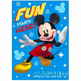 Одеяло Mickey Mouse Only one 100 x 140 cm Морско син полиестер