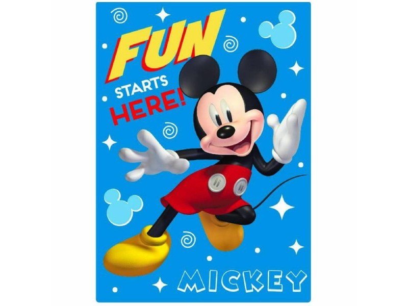 Одеяло Mickey Mouse Only one 100 x 140 cm Морско син полиестер