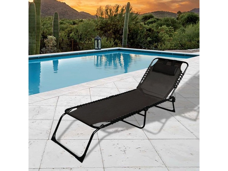 Lamamistool Marbueno Черен 190 x 27 x 58 cm Casual