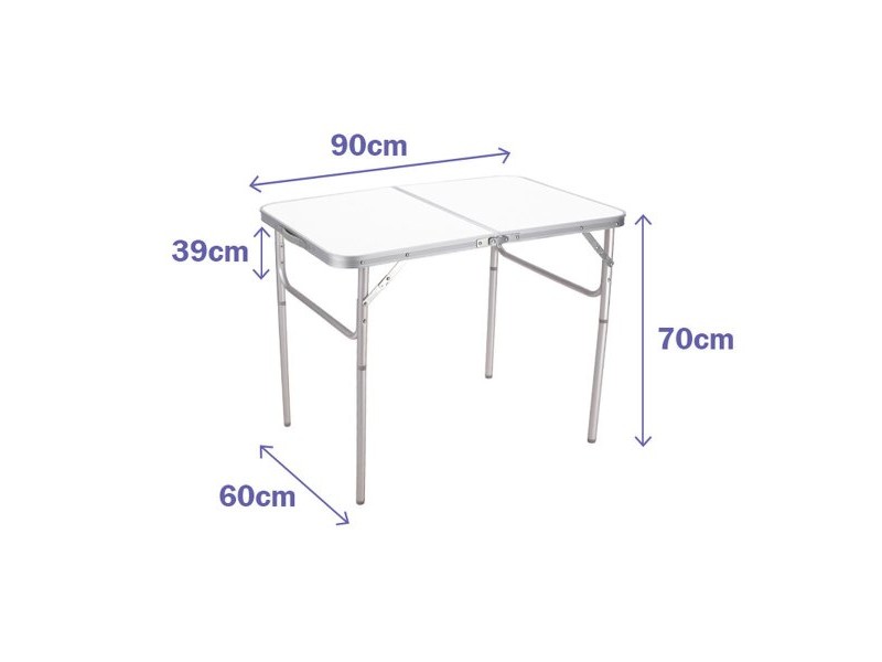 Сгъваема масичка Marbueno 90 x 39/70 x 60 cm Многоцветен