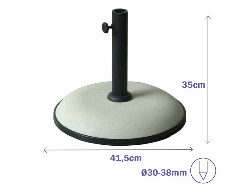 Base pour parapluie Marbueno Бял Кръгъл