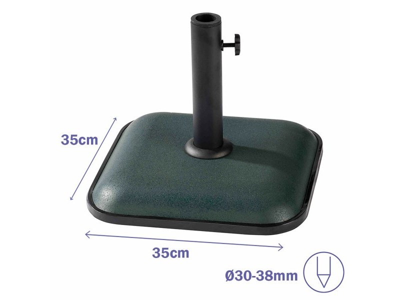 Base pour parapluie Marbueno Зелен 35 x 5 x 35 cm Квадратек