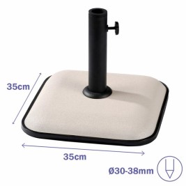 Base pour parapluie Marbueno Бял 35 x 5 x 35 cm Квадратек