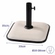 Base pour parapluie Marbueno Бял 35 x 5 x 35 cm Квадратек