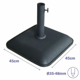 Base pour parapluie Marbueno Черен 45 x 7 x 45 cm Квадратек