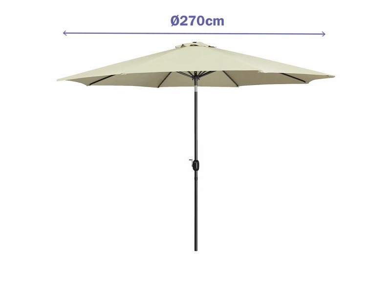 Päikesevari Marbueno Бежов Ø 270 cm