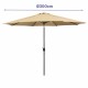 Päikesevari Marbueno Кафяв Ø 300 cm