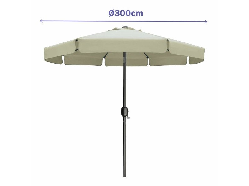 Päikesevari Marbueno Бежов Ø 300 cm