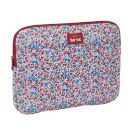 Калъф за каптоп Nait Nait Flores coimbra burdeos Бургундия 34 x 25 x 2 cm