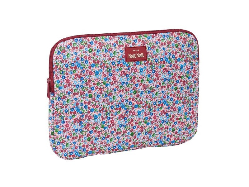 Калъф за каптоп Nait Nait Flores coimbra burdeos Бургундия 34 x 25 x 2 cm