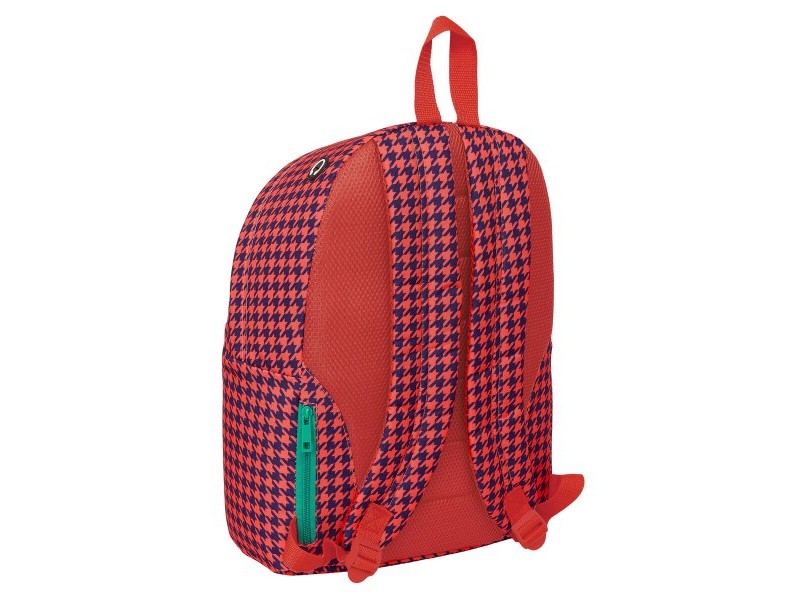 Раница за лаптоп Nait Nait Pata de gallo coral Корал 31 x 41 x 16 cm Раница за лаптоп Nait Nait Pata de gallo coral Корал 31 x 41 x 16 cm
