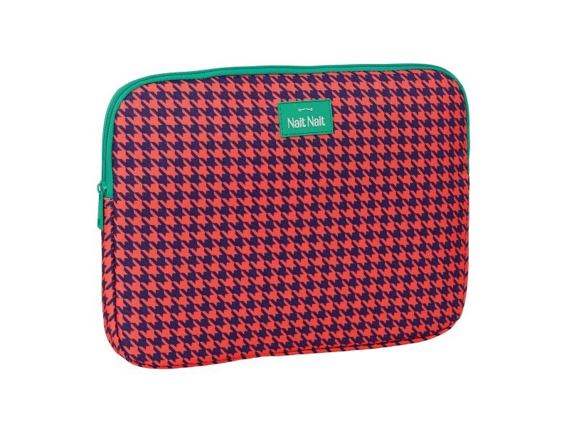 Калъф за каптоп Nait Nait Pata de gallo coral Корал 34 x 25 x 2 cm
