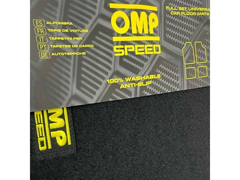 Постелка за Кола OMP SPEED Универсален Жълт