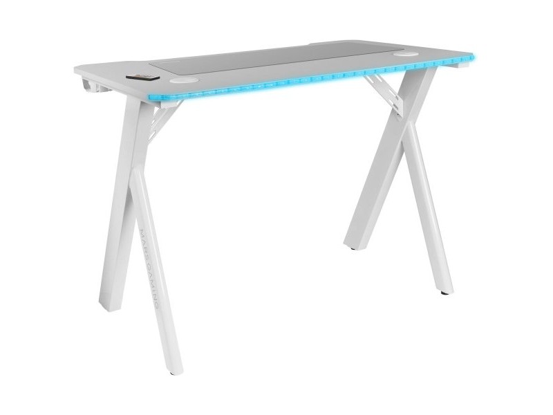Бюро Mars Gaming MGD100RGBW Бял Стомана 100 x 60 cm