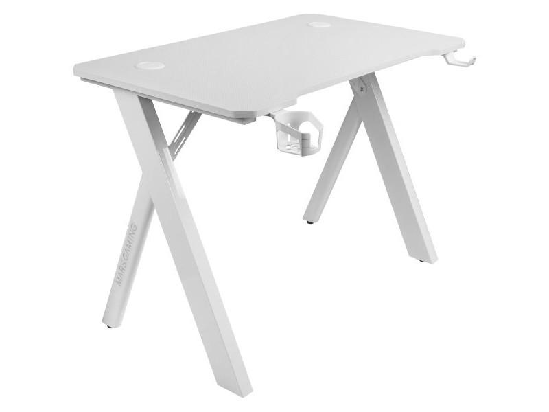 Бюро Mars Gaming MGD100RGBW Бял Стомана 100 x 60 cm