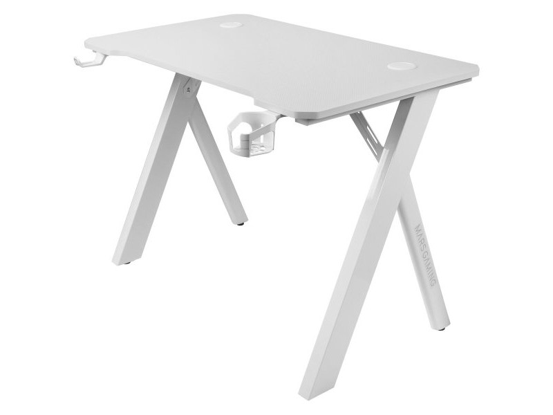 Бюро Mars Gaming MGD100RGBW Бял Стомана 100 x 60 cm