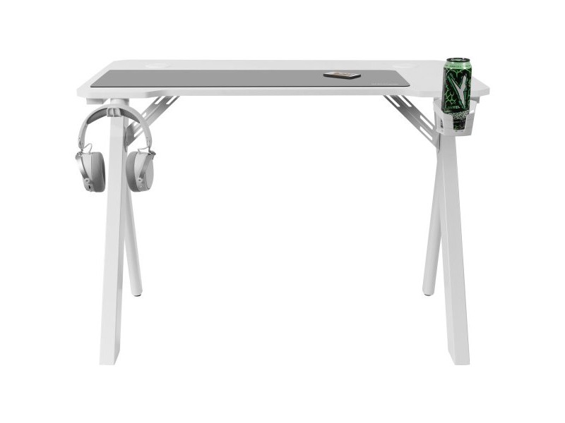 Бюро Mars Gaming MGD100RGBW Бял Стомана 100 x 60 cm
