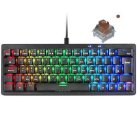 Клавиатура за игри Mars Gaming MKMINIPROBRES Черен Qwerty US