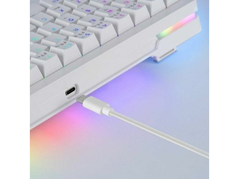 Клавиатура за игри Mars Gaming MKMINIPROWYES Qwerty US Бял