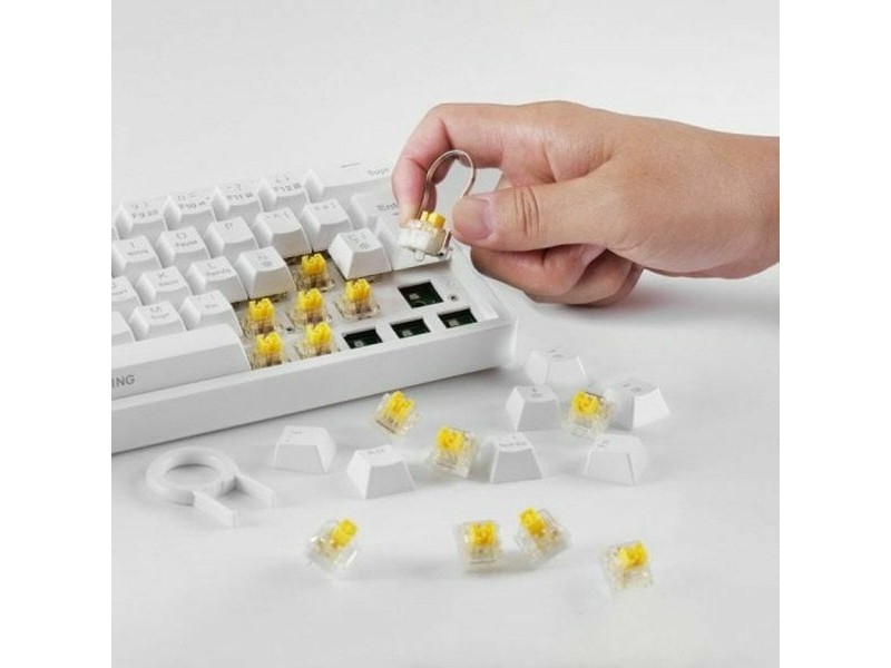 Клавиатура за игри Mars Gaming MKMINIPROWYES Qwerty US Бял