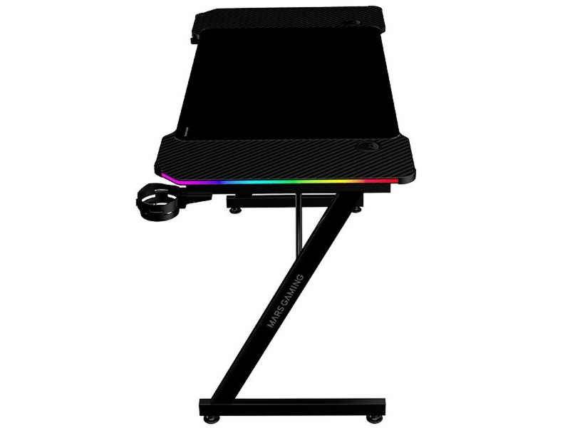 Бюро Gaming Mars Gaming ESCRITORIO ERGO RGB Черен 120 x 60 cm