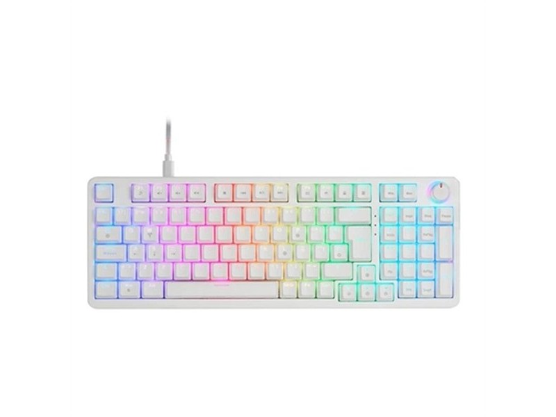 Клавиатура за игри Mars Gaming MKPROWBES Бял Испанска Qwerty