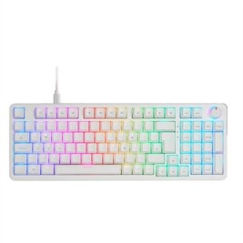 Клавиатура за игри Mars Gaming MKPROWYES Бял Испанска Qwerty