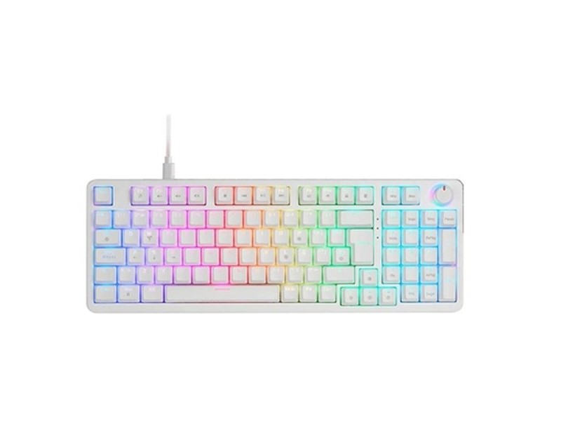 Клавиатура за игри Mars Gaming MKPROWYES Бял Испанска Qwerty
