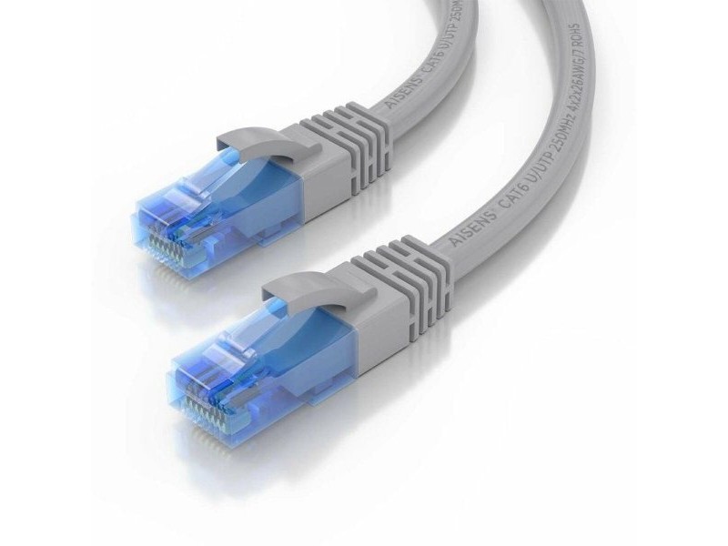 UTP категория 6 твърд мрежови кабел Aisens AWG26 Сив 20 m