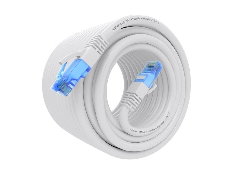 UTP категория 6 твърд мрежови кабел Aisens A135-0827 Бял 15 m UTP категория 6 твърд мрежови кабел Aisens A135-0827 Бял 15 m