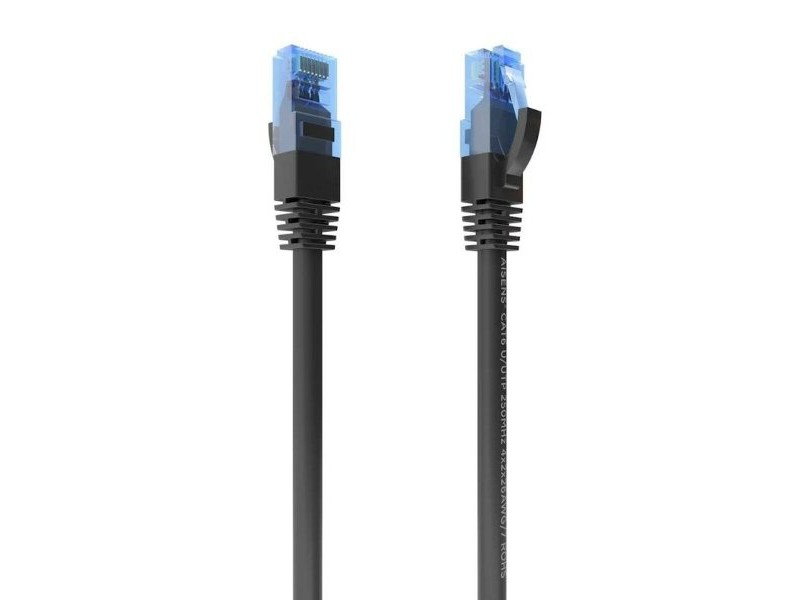 UTP категория 6 твърд мрежови кабел Aisens A135-0850 Черен 10 m