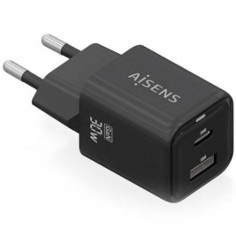 Зарядно за стена Aisens ASCH-30W2P021-BK Черен 30 W (1 броя)