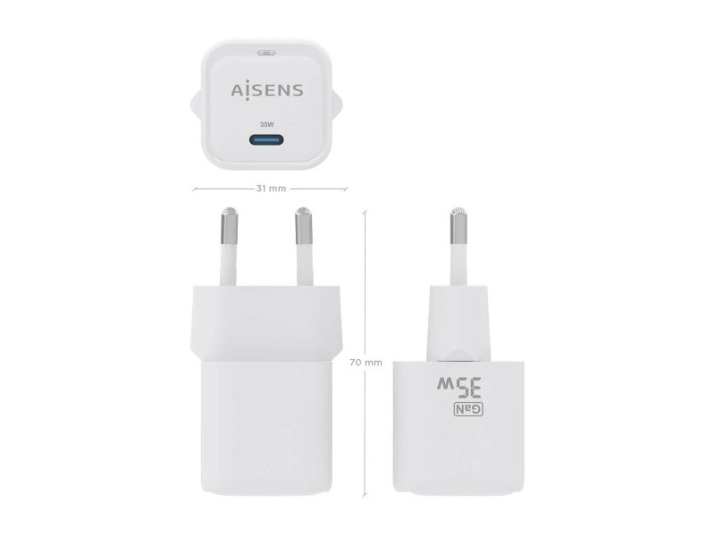 Зарядно за стена Aisens ASCH-35W1P022-W Бял 35 W (1 броя)