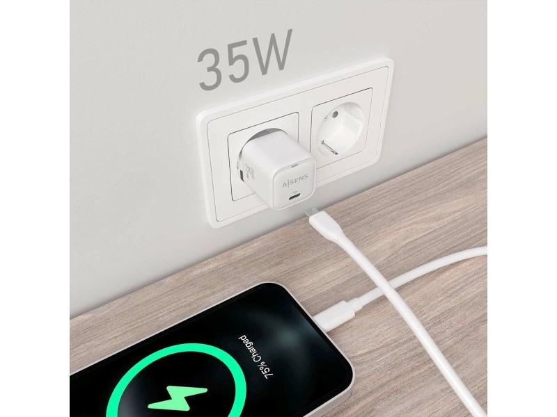 Зарядно за стена Aisens ASCH-35W1P022-W Бял 35 W (1 броя)