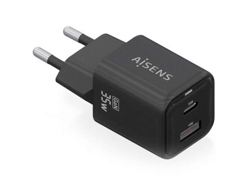 Зарядно за стена Aisens ASCH-35W2P025-BK Черен 35 W (1 броя)