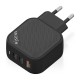 Зарядно за стена Aisens ASCH-65W3P027-BK Черен 65 W (1 броя) Зарядно за стена Aisens ASCH-65W3P027-BK Черен 65 W (1 броя)