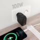 Зарядно за стена Aisens ASCH-100W4P029-BK 100 W Черен (1 броя)