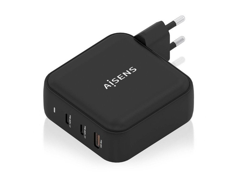 Зарядно за стена Aisens ASCH-140W3P031-BK 140 W Черен (1 броя)