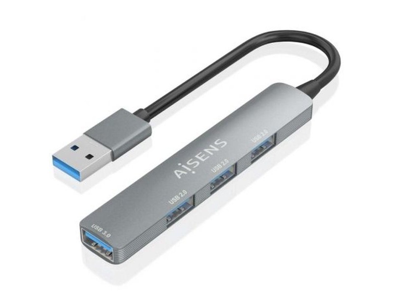 USB извод Aisens A106-0859 Сив (1 броя)