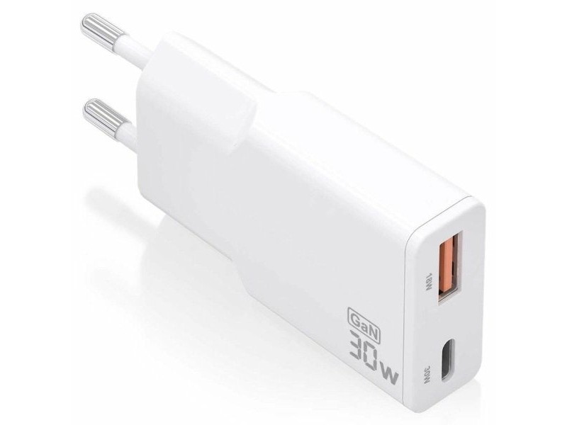 Зарядно за стена Aisens ASCH-30W2P046-W Бял 30 W