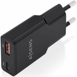 Зарядно за стена Aisens ASCH-30W2P047-BK Черен 30 W