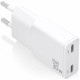 Зарядно за стена Aisens ASCH-30W2P048-W Бял 30 W