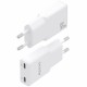 Зарядно за стена Aisens ASCH-30W2P048-W Бял 30 W