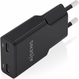 Зарядно за стена Aisens ASCH-30W2P049-BK Черен 30 W
