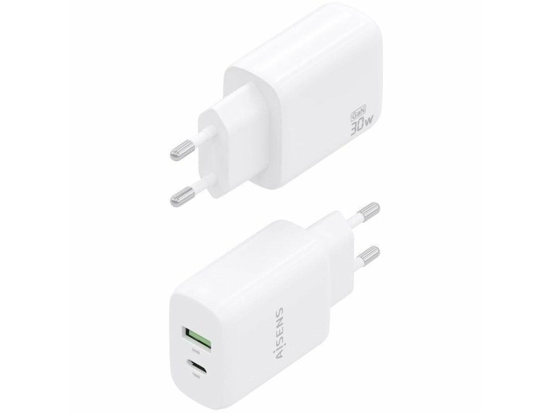 Зарядно за стена Aisens A110-0923 Бял 30 W